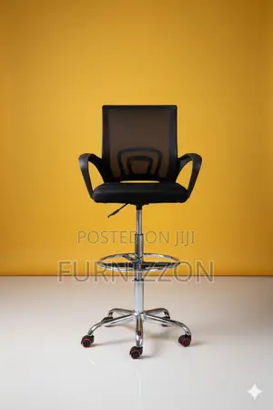 Modern Mesh Counter Chair With Adjustable Height