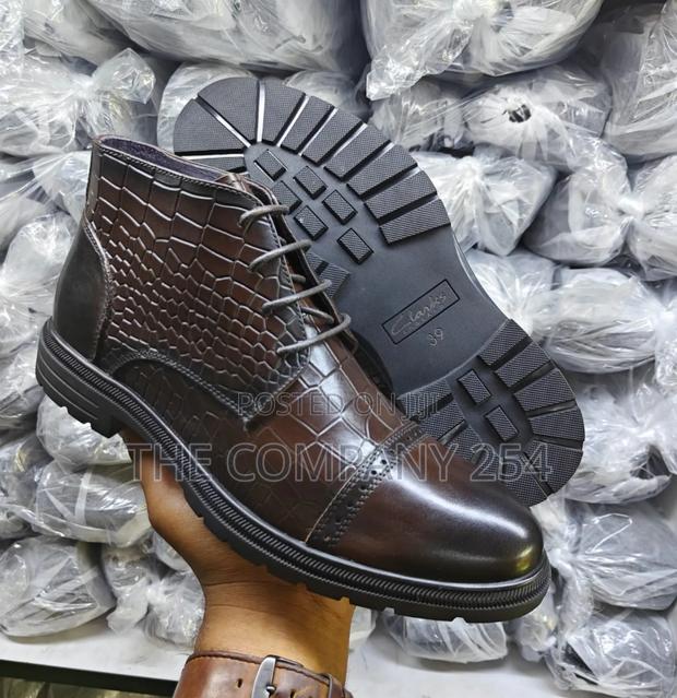 Quality Casual Leather Official Rubber Sole Men Boots - thumbnail 4