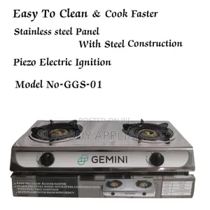 Stainless Double Burner Table Top