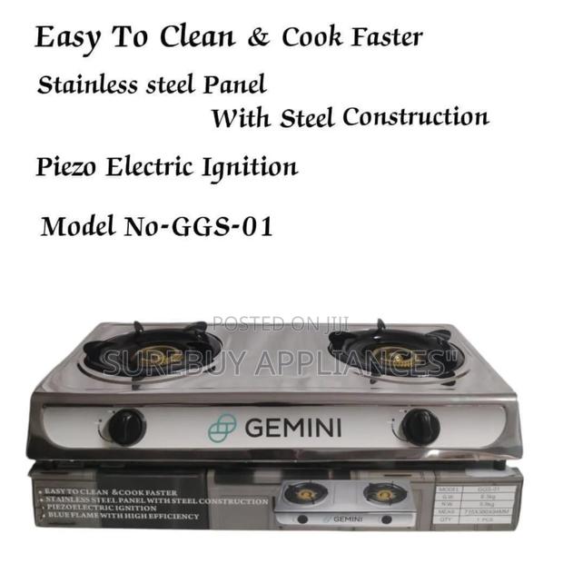 Stainless Double Burner Table Top