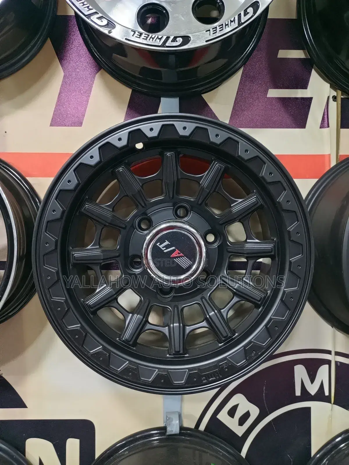 15-Inch a/T Black Rims – Tough All-Terrain Style Strength