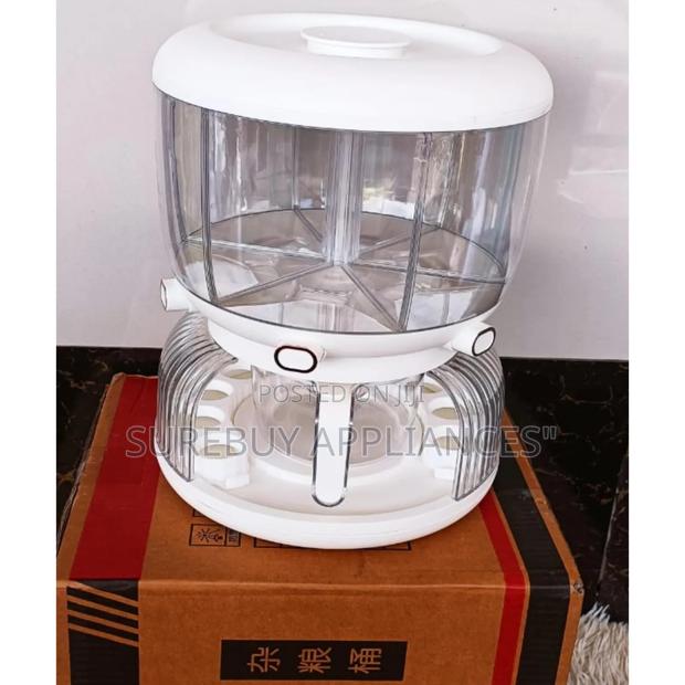 Cereal Dispenser With 6 Grid and Egg Holder - main view