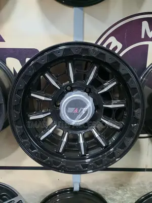 15-Inch a/T Black Silver Rims – Tough All-Terrain Style