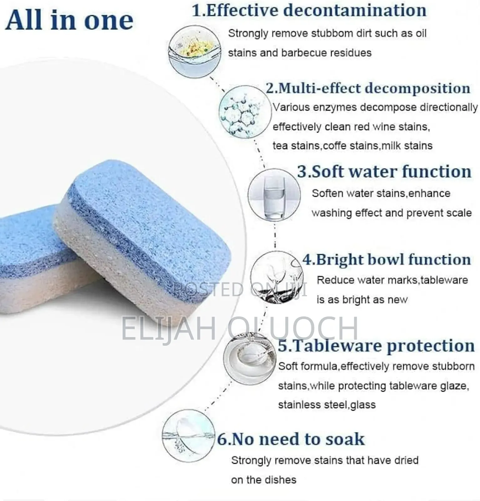 12pc Pack of Washing Machine Cleaning Tablets