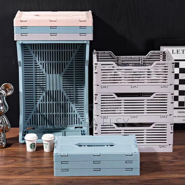 Pink,Blue Purple Collapsible Minimalist Baskets - main view