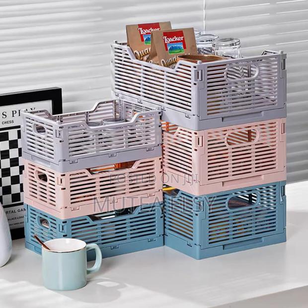 Pink,Blue Purple Collapsible Minimalist Baskets - thumbnail 3