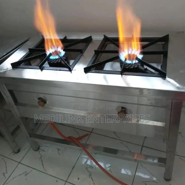 Stainless Steel 2-Burner Cooker Jiko