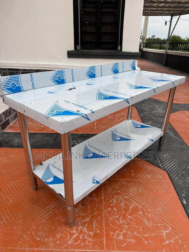 Ss 304 Stainless Steel 4*2ft Kitchen Working Tables - thumbnail 2