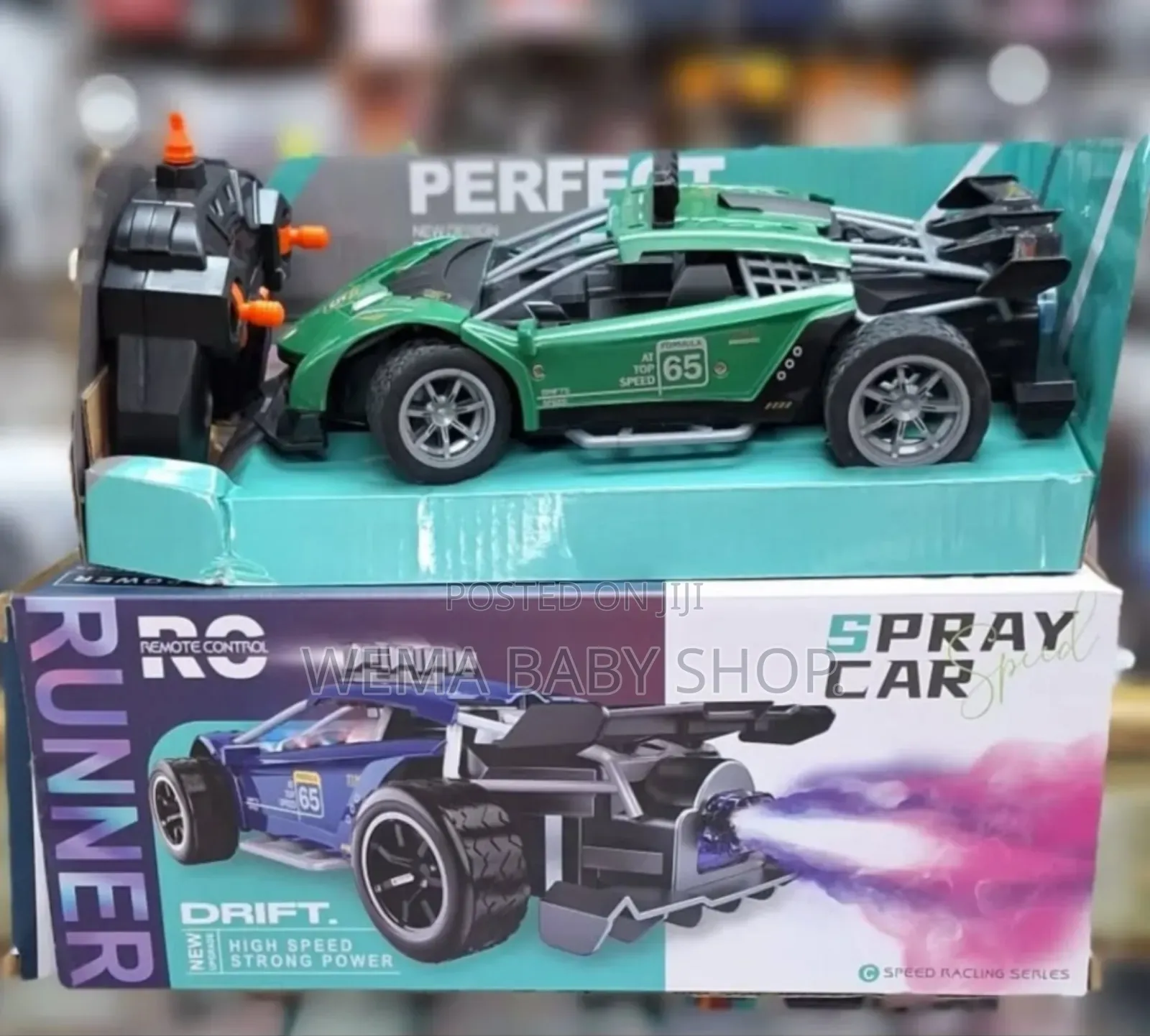 Rechargeable Runner Spray Remote Control Car.