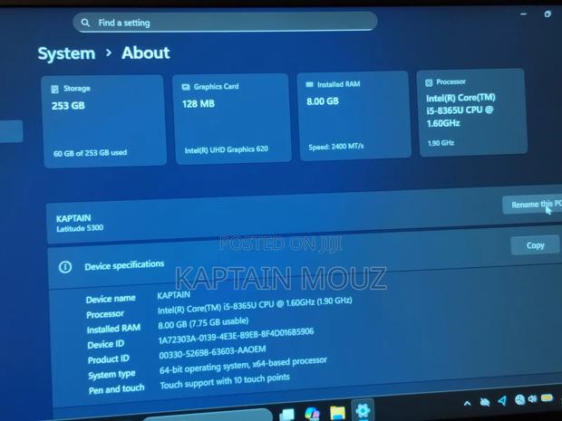 Laptop Dell Latitude 5300 8GB Intel Core i5 SSD 256GB - thumbnail 2