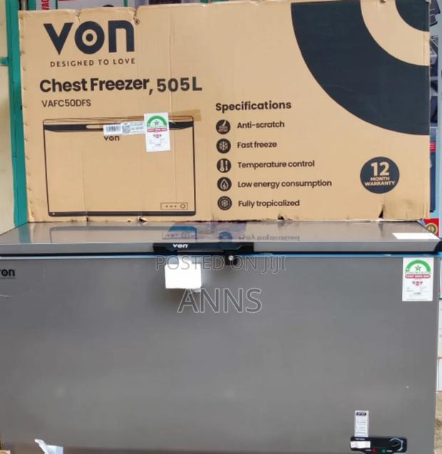 Von 505litres Deep Freezer - main view