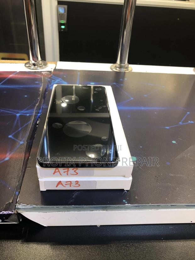 Original Samsung Galaxy A73 Broken Screen Replacement and Installation - main view