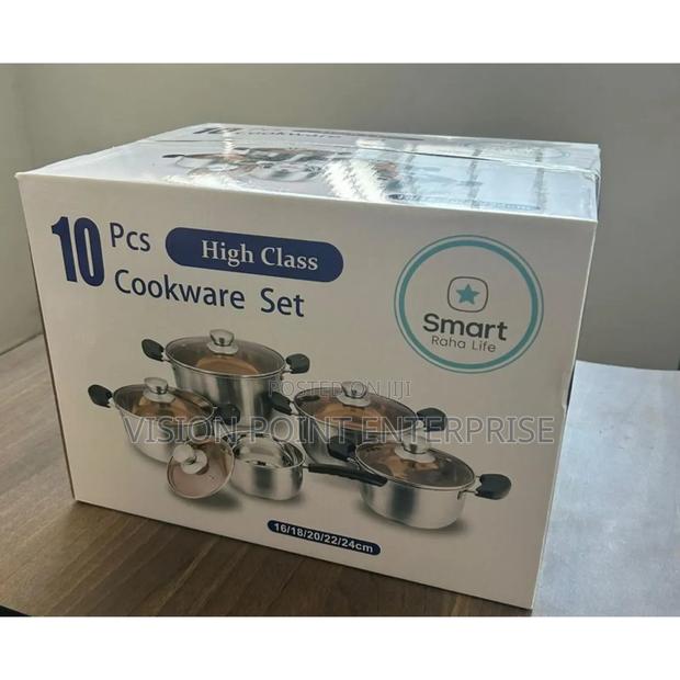 10 Pieces Stainless Steel Sufuria