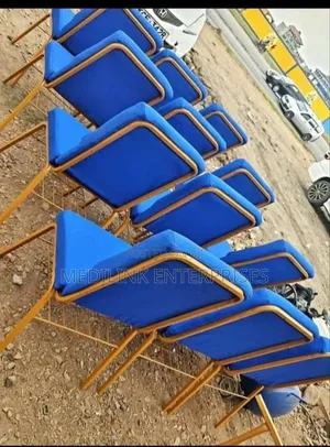 Metallic Upholstered Church Chairs