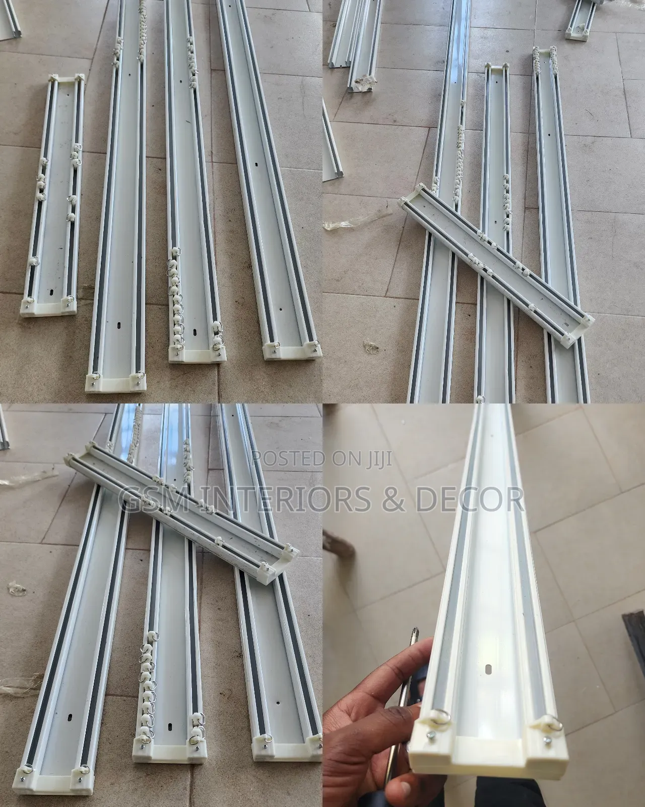 Strong Aluminium Curtain Rails for Heavy Curtains