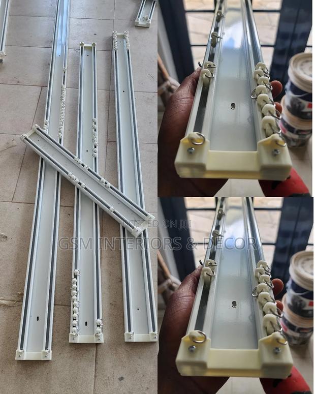 Aluminium Curtain Rails in Double Runners