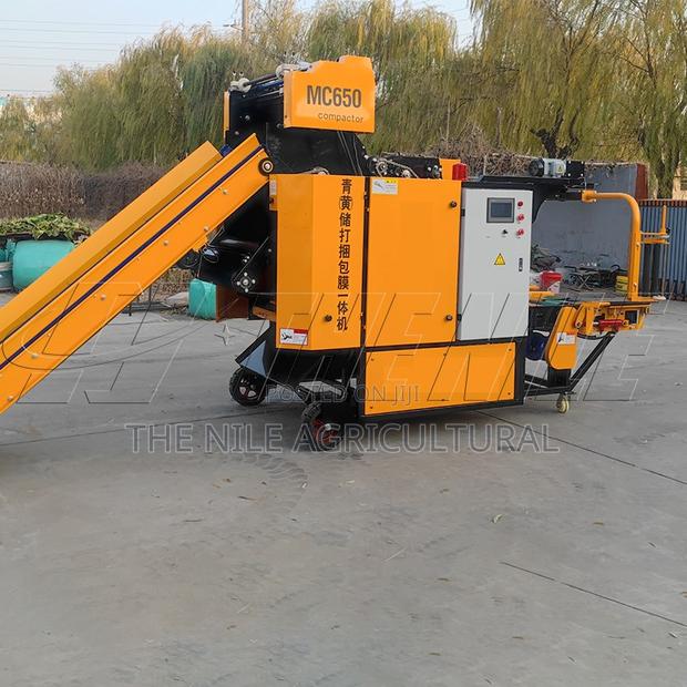 Automatic Grass Silage Baler and Wrapper Durable Farm Machine - main view