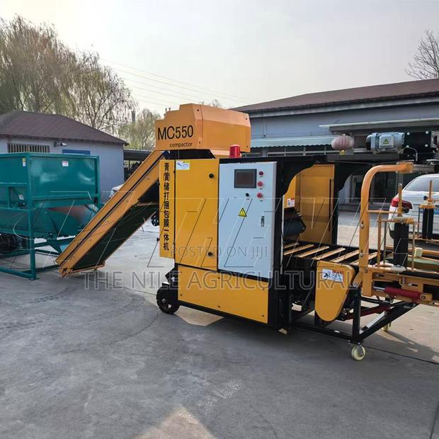 Forage Silage Round Baler Machine Hay Wet Biomass Straw Wrapper