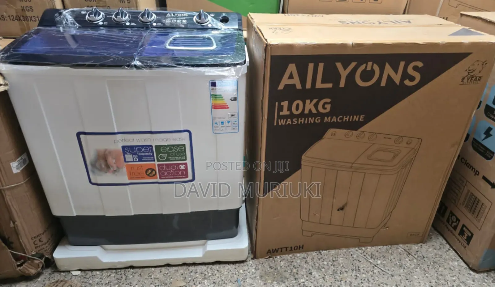 Ailyons Washing Machines 10 Kg Twins Tub