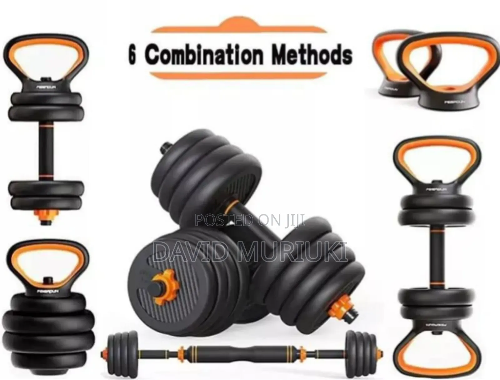 50kg 6in1 Adjustable Kettle Bells Weight