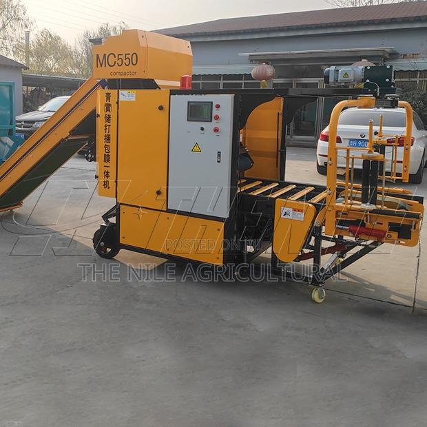 Electric Packing Rice Straw Corn Silage Grass Round Roll Baler Machine