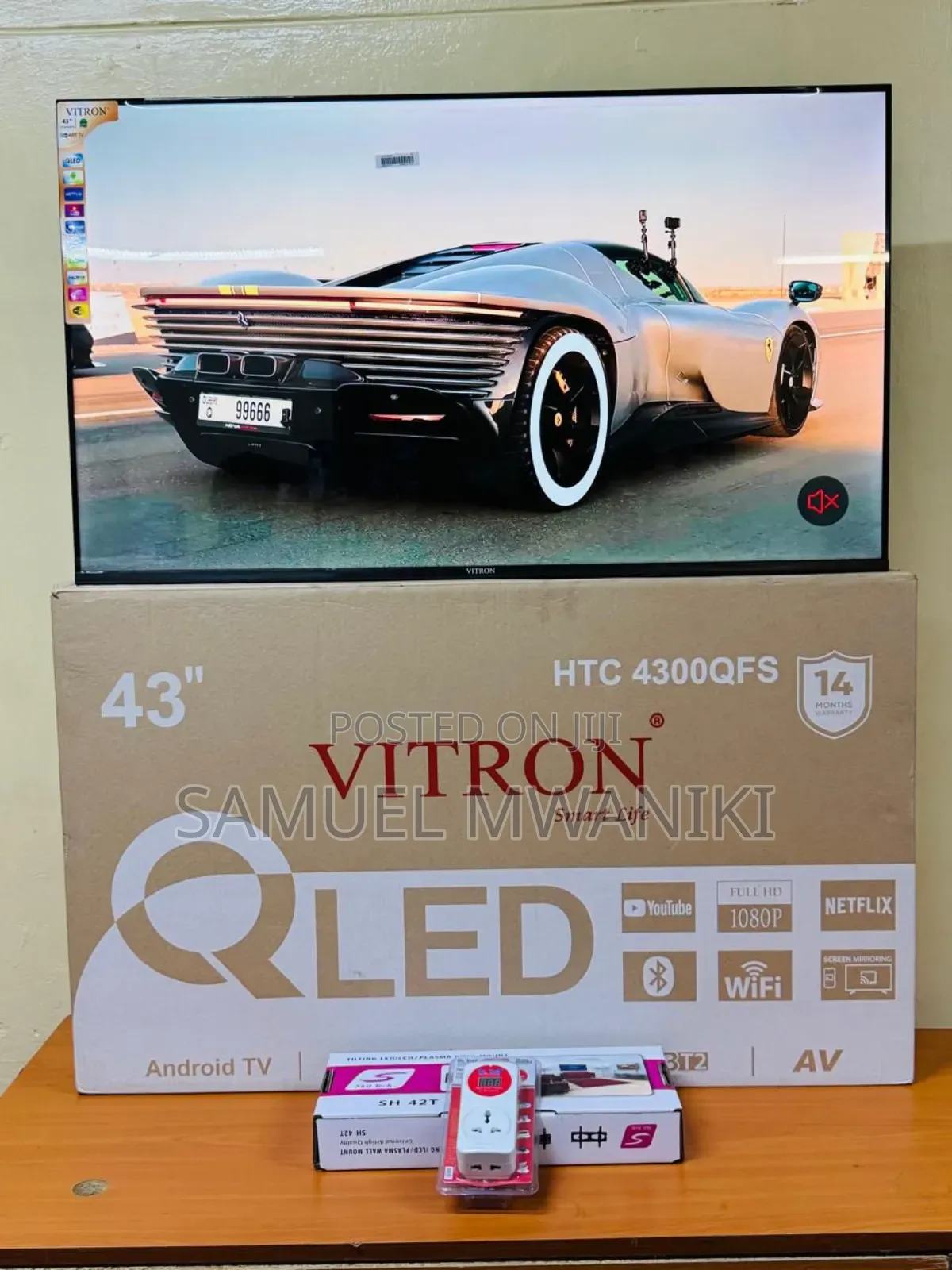 Vitron 43′′ Qled FHD Smart Android Tv Latest Model