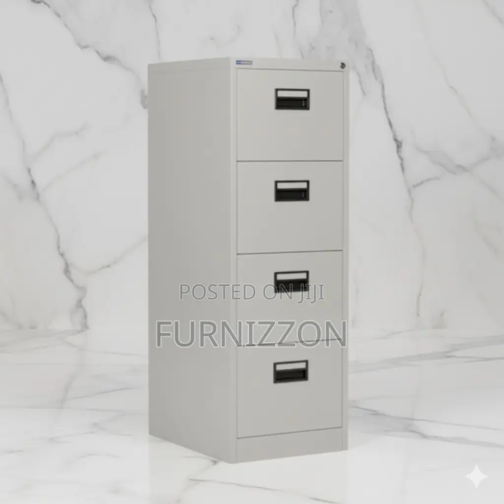 4-Drawer Office Metallic Storage Cabinet