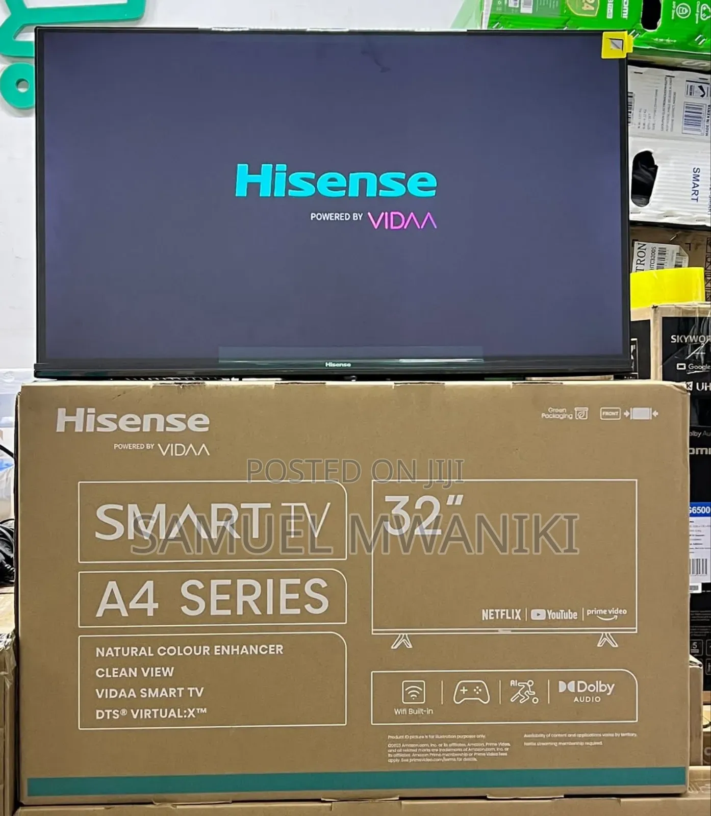 Hisense 32" Smart Tv FHD Display 1080 Pixels Frameless Screen