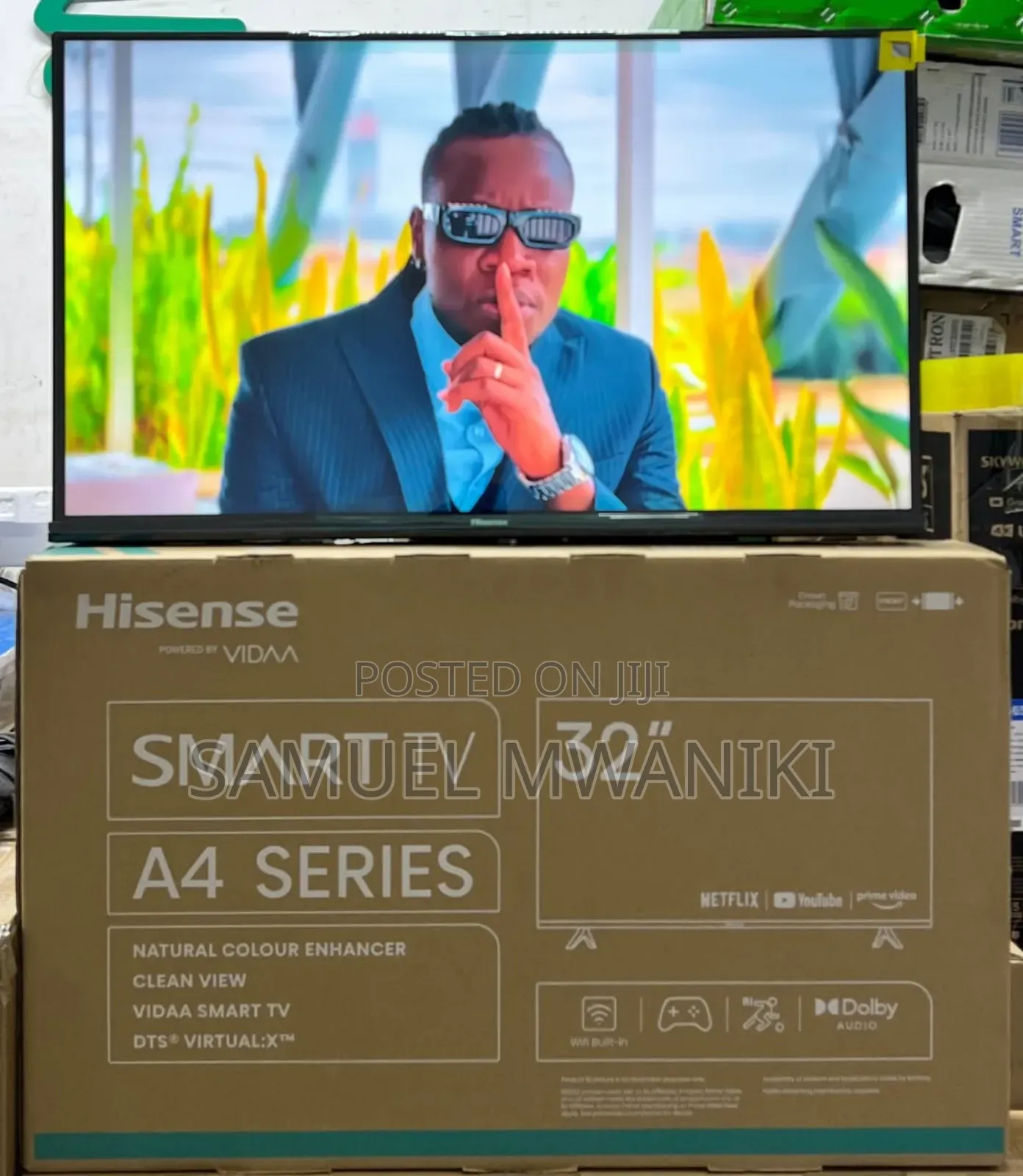 Hisense 32" Smart Tv FHD Display 1080 Pixels Frameless Screen