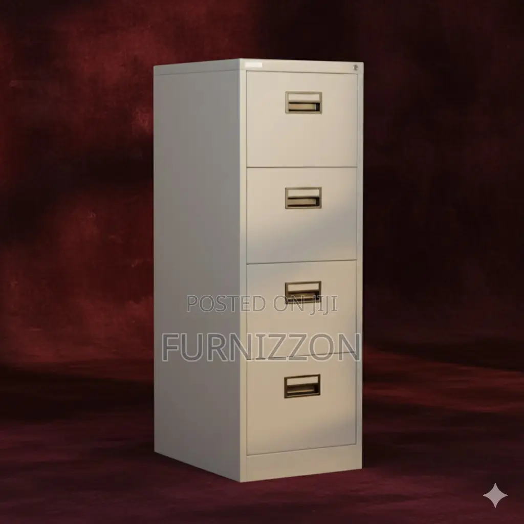 Multi-Purpose 4-Drawer Metallic Storage Cabinet