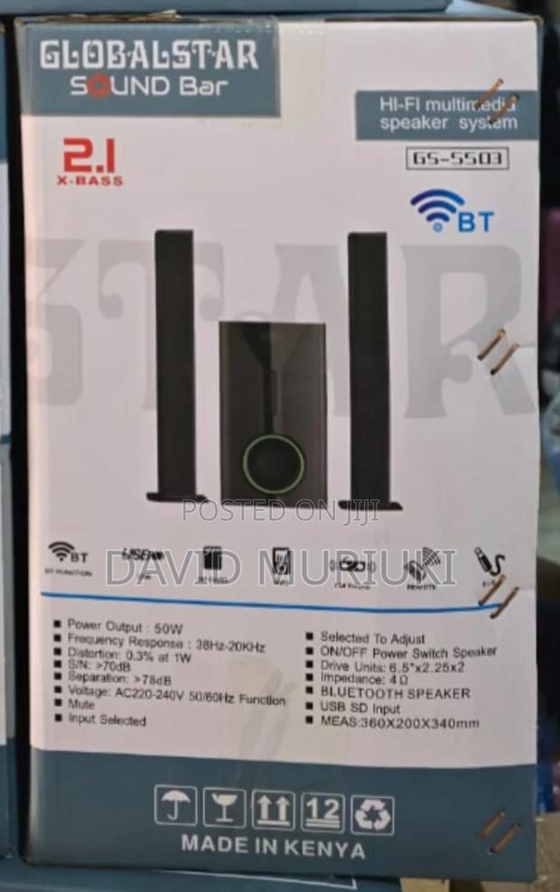 2.1ch Globalstar Sub Woofer System Bt/Usb/Fm Tall Boy(Model of V527)