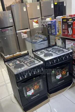 Black 50*55 Globalstar Jet 3+1 Standing Cooker With Electric Oven Gj