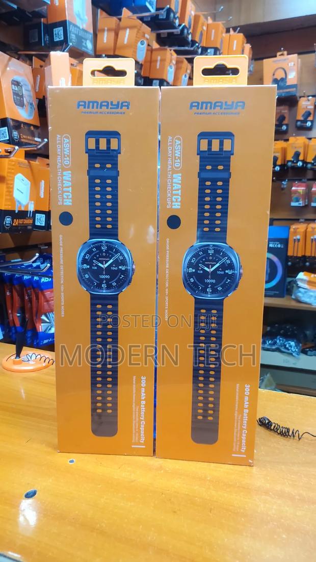 Amaya Smartwatch Asw 10 Stainless Steel Frame Premium Multifunctional - main view