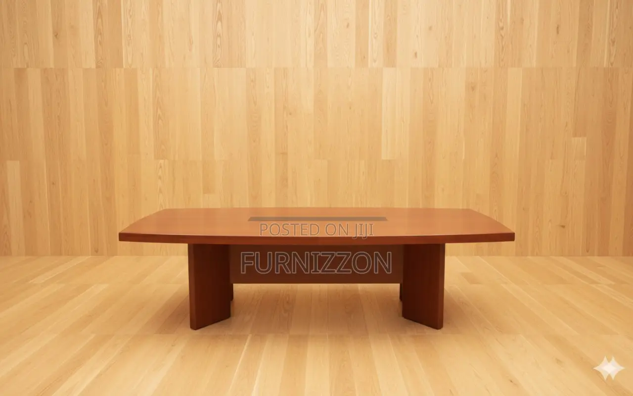 Spacious 2.4m Wooden Conference Table