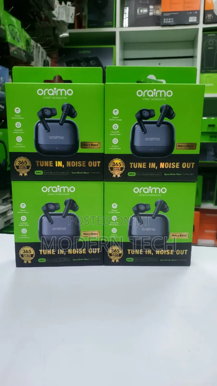 Oraimo Spacebuds Neo+ Anc Spatial Audio Wireless Earphones Otw 323