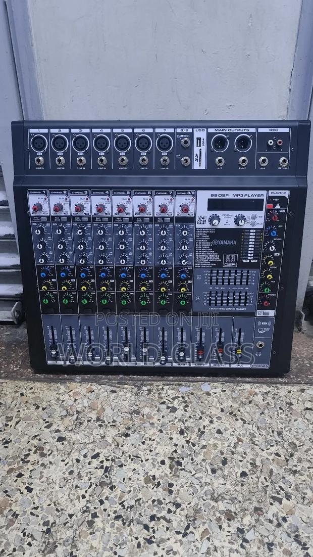 Professional 8 Channel Mixer - main view