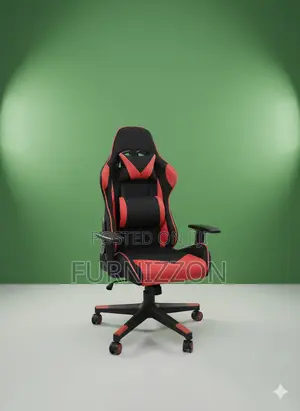 Height-Adjustable Swivel Gaming Chair With Neck Support