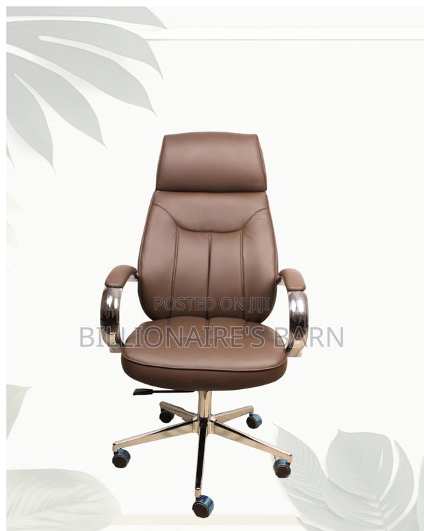 Brown Executive Office Chair | Firm Support With a Soft Landing Seat