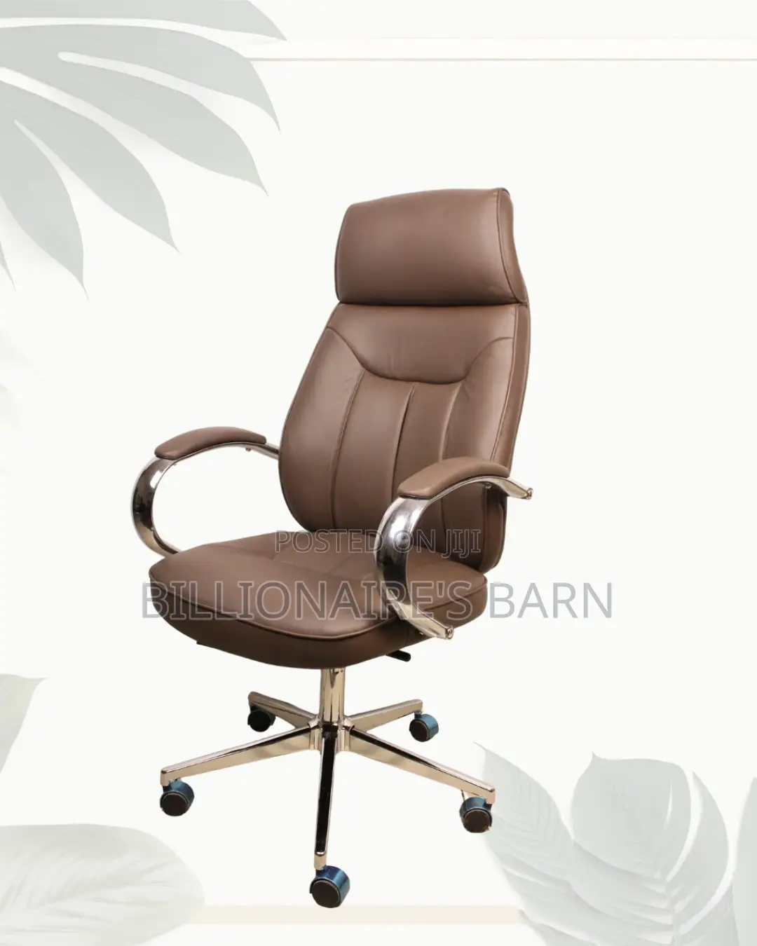 Brown Executive Office Chair | Firm Support With a Soft Landing Seat