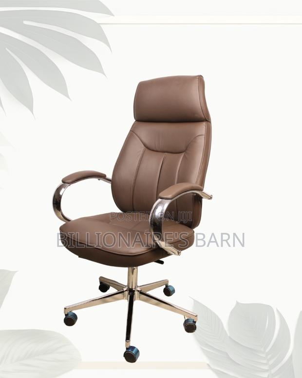 Brown Executive Office Chair | Firm Support With a Soft Landing Seat - thumbnail 2
