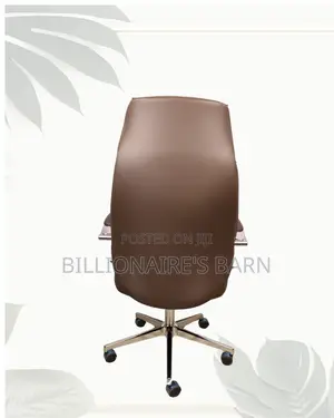 Brown Executive Office Chair | Firm Support With a Soft Landing Seat