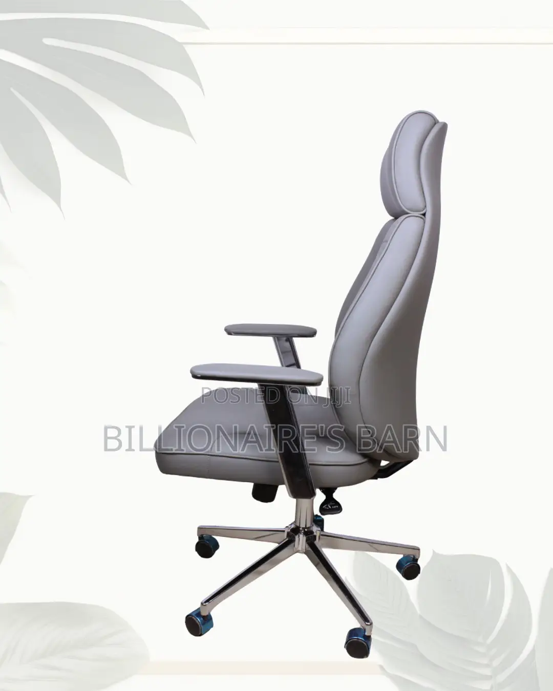 Grey Executive Office Chair | Firm Support With a Soft Landing Seat