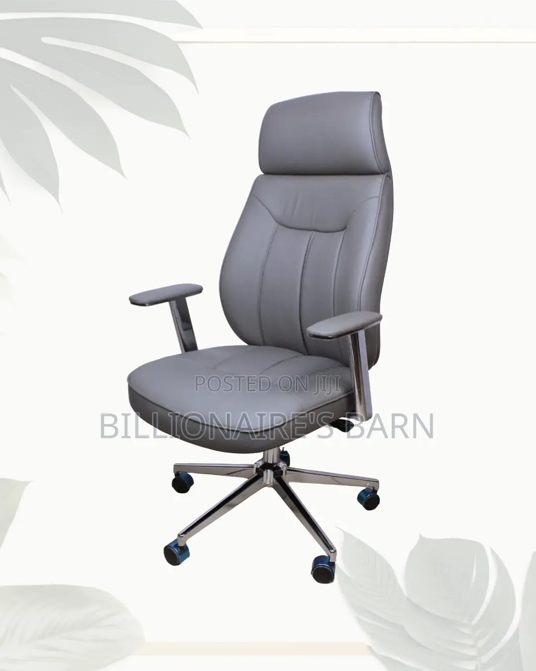 Grey Executive Office Chair | Firm Support With a Soft Landing Seat