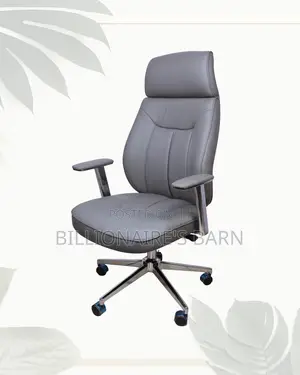 Grey Executive Office Chair | Firm Support With a Soft Landing Seat
