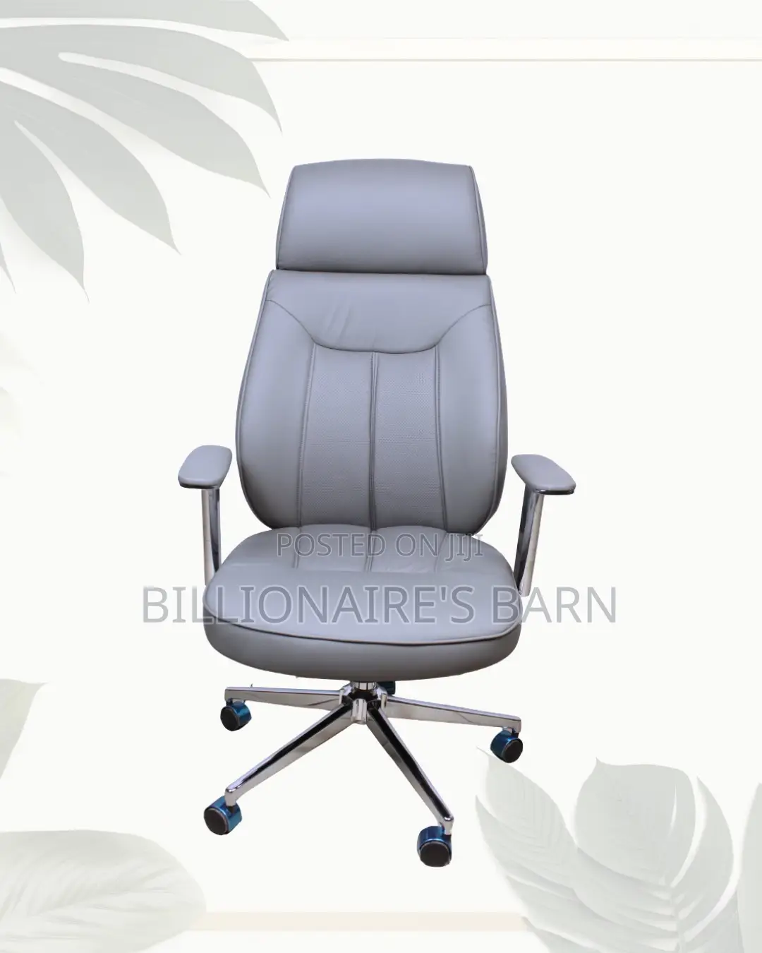 Grey Executive Office Chair | Firm Support With a Soft Landing Seat