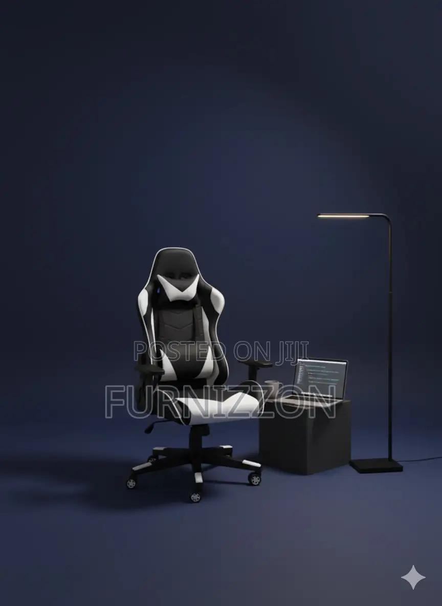 Ergonomic Gaming Chair With Neck Support and Swivel