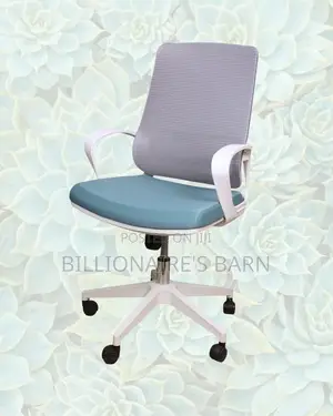 White Mid-Back Mesh Chair | Firm Support With a Soft Landing Seat