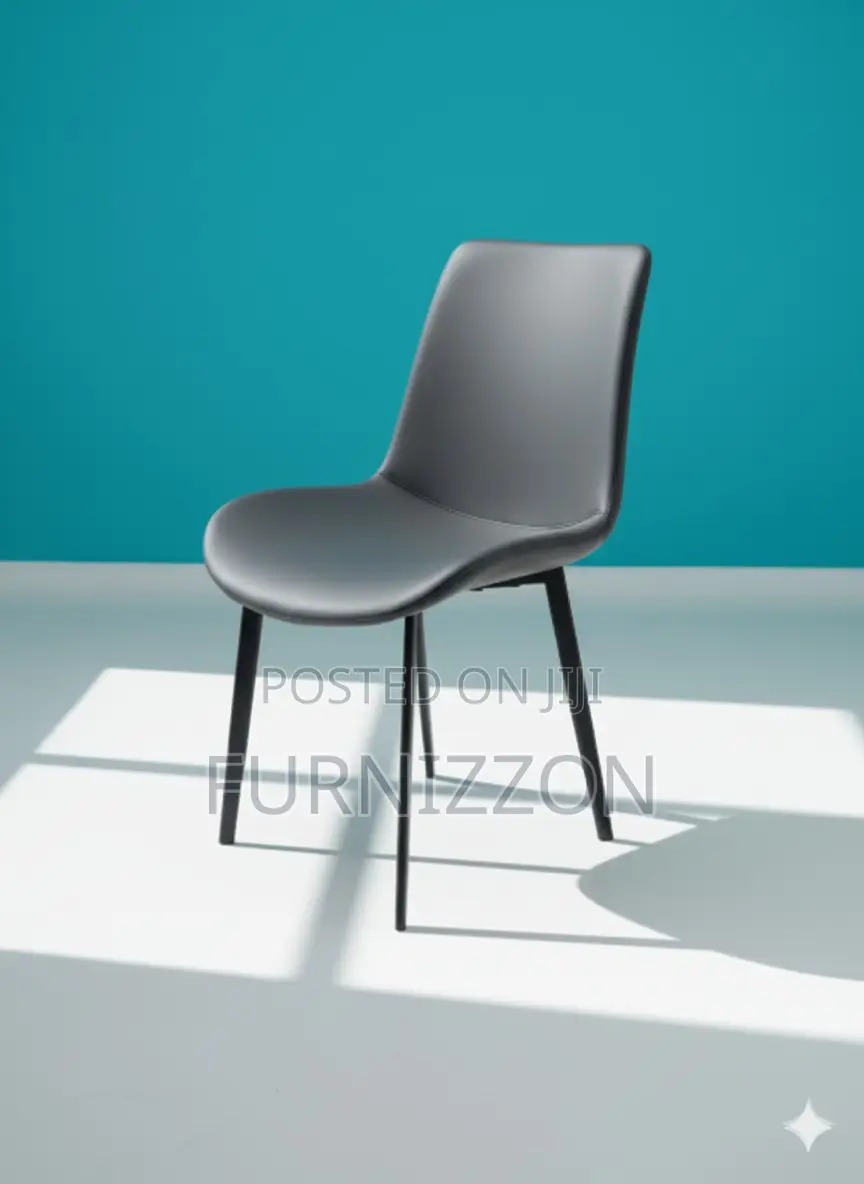 Lightweight Modern Dark Grey Dining Chair