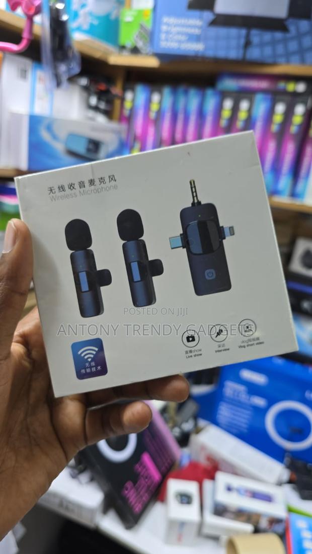 K15 Dual Wireless Microphone 3-in-1 For Live & Vlogging - main view