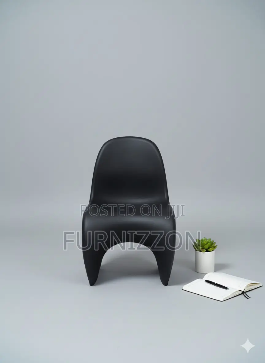 Modern Black Plastic Stool for Home and Office